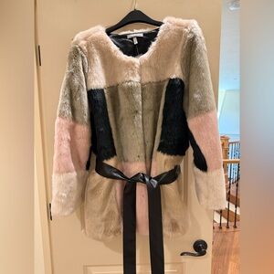 WD NY Faux Fur Coat Brand New 1X